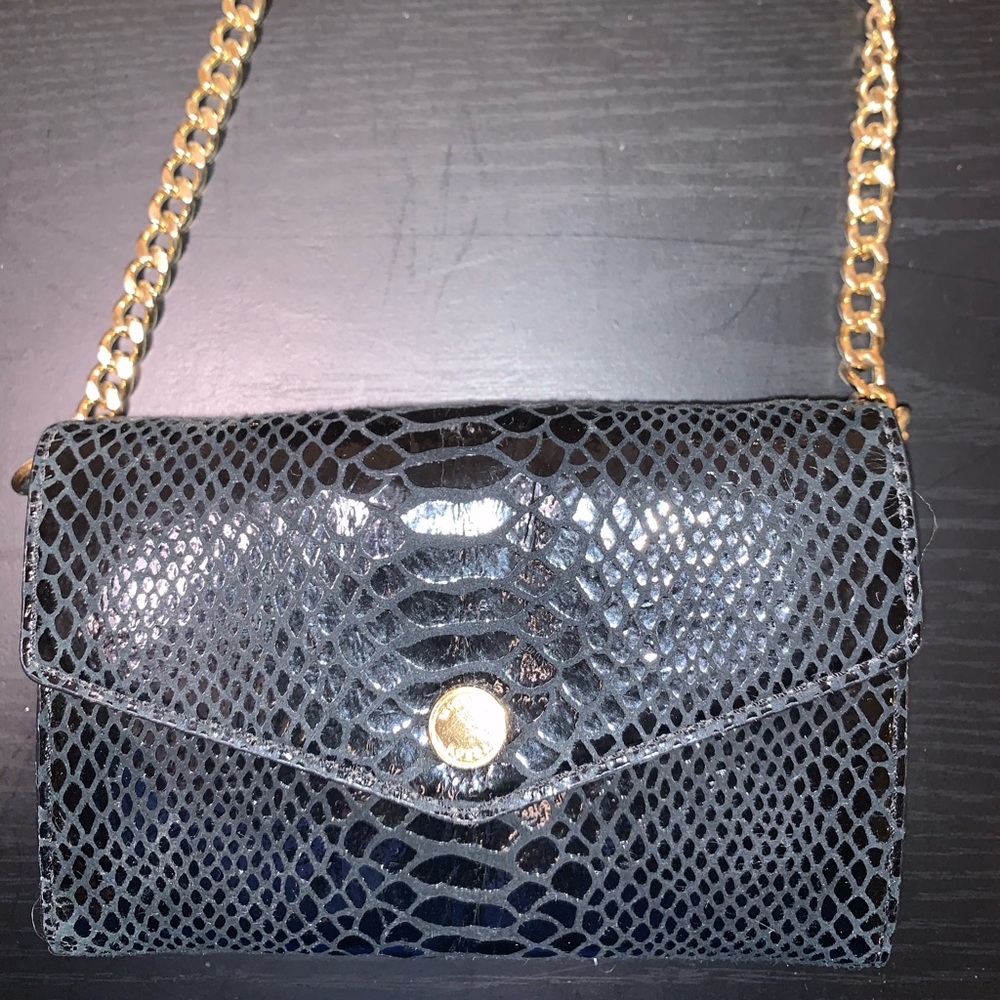 MK black and gold crossbody